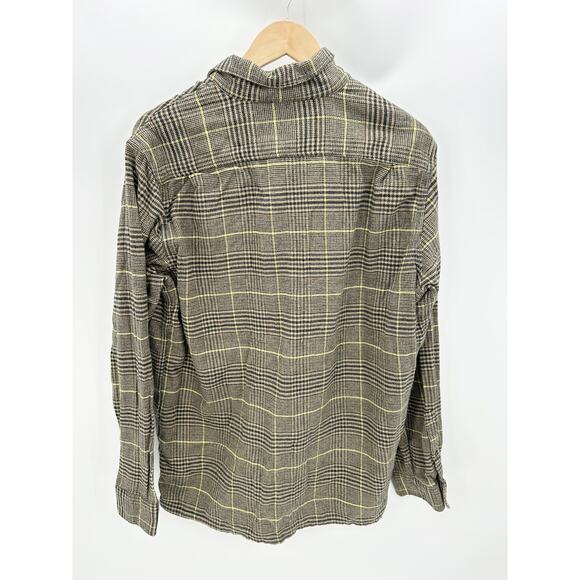 Levi's Brown Black Yellow Plaid Long Sleeve Button Down Shirt Men's Size Large L - Picture 2 of 11
